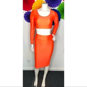 Neon Orange 2 Piece Set 🍰